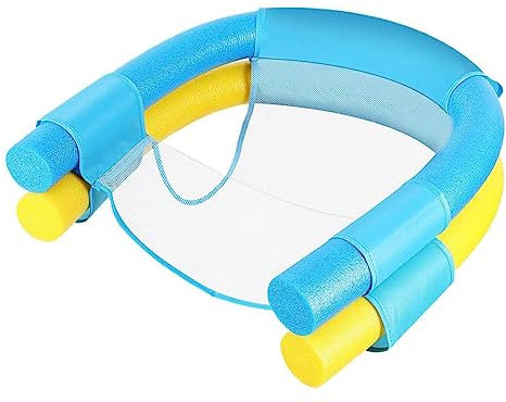 Wassersitz for Pooln, Pool Schwimmstuhl,Schwimmbad Sitze,Mesh Mat Wassersitz for Poolnudel Schwimmnudel Mit Netz Schwimmstuhl Schwimmstütze Wassersitz Nudel Netz Float Spielzeug