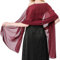 lifwimner Bufanda Mujer Chales y envolturas Pañuelo Seda Mantón Moda Chal Estolas Fular Boda Fiesta Chiffon Bufanda(Rojo vino)
