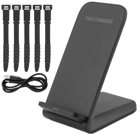 Wireless Charger, 20 W Inductive Charging Station Mobile Phone Stand, Fast Wireless Charger for iPhone 15 14 13 12 Pro Mini Max XR XS Samsung Galaxy S23 S22 S21 Google Pixel