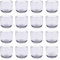 pajoma® Teelichthalter 16er Set aus Grauglas - H 6.5 Ø 7.2 cm | Kerzengläser für Teelichter, Geburtstag, Urlaub, Party, Dekoration
