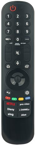 VINABTY MR23GA,AKB76043102 Ersetzte Sprachfernbedienung Passend für LG Smart TV OLED B3 C3 G3 UR8000 Series 75UR8000AUA 70UR8000AUA 65UR8000AUA OLED65C3PUA OLED55G3PUA OLED77G3PUA