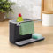 OAKHIVE Caddy Kitchen Sink Area Organiser with Sponge Holder and Cloth Hanger, Removable Drip Tray, Non-Slip Sink Storage Rack