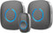 Wireless Doorbell for Home - 1 Push-Button Ringer & 2 Chime Receivers, Battery Operated, 1000 Feet, Cordless Waterproof Door Bells w/LED Flash, Matte Black