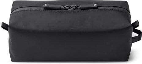 Comfyable Petite trousse de toilette pour homme, mini trousse de brosse à dents, trousse Dopp, Noir+, Moyen, Fonctionnel