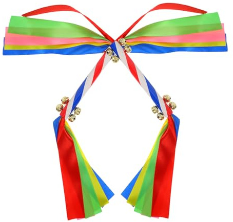 Supvox 2stücke Cheer Poms Requisiten Bunte Bälle Mit Glöckchen Shaker Für Junge Mädchen Cheerleader-poms Leistungswettbewerbe Und Jubelsportveranstaltungen