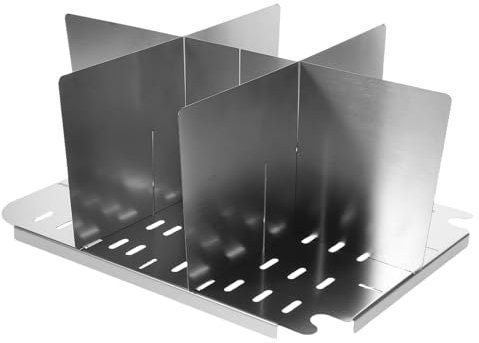 MAGICLULU Hot Pot Divider Insert 6-Compartment Thickened Grid Basin Divider Reusable Cooking Pot Separator for Oden Shabu Shabu Slow Cooker Kitchen Accessory for Home and Party