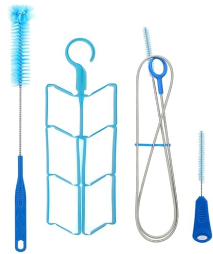 Trinkblase Reinigungsset, Reinigungskit für Trinkblasen, Reinigungsbürste für Trinkblase, Trinkblasen-Reinigungsbürsten-Set, Wasserblasen-Reinigungsset,Wasserblase Reinigungsbürste 4 in 1