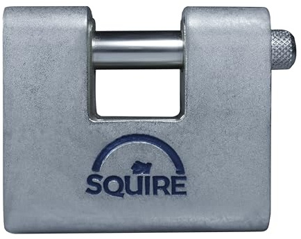 Squire ASWL2KA Steel Armoured Warehouse Padlock 80mm Keyed Alike, for Roller Shutter Doors, Warehouses, Industrial Units etc.