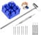 orologi Strumenti e kit di riparazione utensili per barre a molla con cinturino Rimuovi pins di collegamento/titolare della banda/martello, kit di riparazione orologi da polso per orologiaio (Blu)