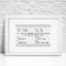 Personalised Train Ticket Print - Valentines Day, Anniversary Gifts - A5, A4 Prints & Framed