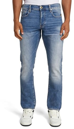 G-STAR 3301 Regular Tapered Jeans, Jeans Uomo, Blu (Worn In Azure 51003-b631-a795), 36W / 38L