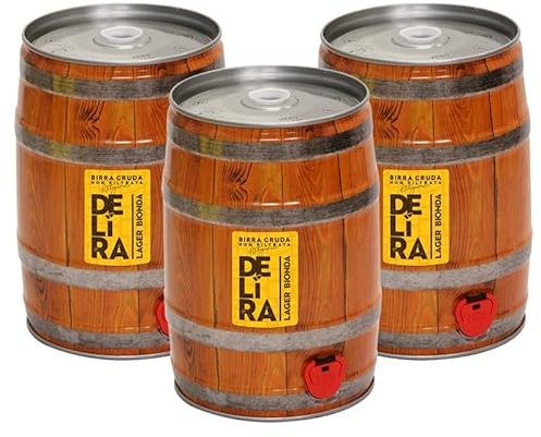 Birra Artigianale Cruda Italiana DELìRA Bionda - Fusto 5 Litri - Prodotta da I.C.B. Italian Craft Brewery (3)
