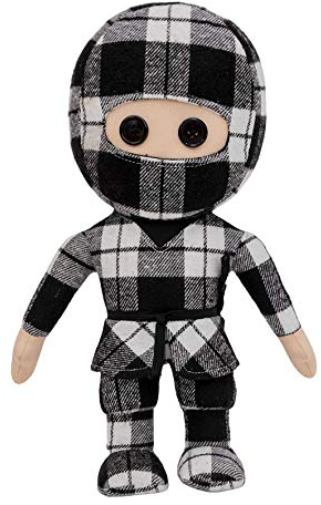 Liontouch Karierter Ninja Plüschtier, Groß | Ternet Ninja für Kinder
