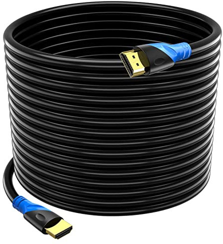 HDMI Cable - VIVK 75 FT(4K UHD HDMI 2.0 Upgrad) Ultra High Speed 18Gbps Gold Plated Connectors,Ethernet & Audio Return,Video 4K,HD 1080p 3D Compatible with Xbox Playstation PS3 PS4 PC Apple TV