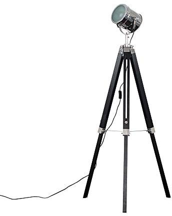 MiniSun | Modern Matt Black and Chrome Studio Style Adjustable Spotlight Tripod Floor Lamp | Floor Lamps & Torchieres, Home Décor, Improvement & Lifestyle Essential