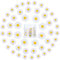 50 Stücke Mini Harz Daisy Gänse Blümchen Blume Mini Dekorierte Gänseblümchen Gänseblümchen Blume Harz Charms mit Aufbewahrungsbox für DIY Handwerk Party Haus Dekoration, 3 Größen