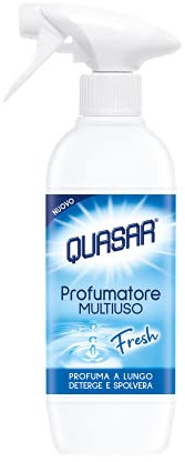 QUASAR PULITO STELLARE Profumatore Multiuso - Fragranza Fresh, Profuma a Lungo, Deterge e Spolvera - 500 ml