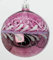 condecoro Christbaumkugel lila mit Silberbordüre Glas D9