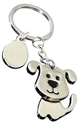 PULABO Porte-clés en métal avec sac à main mignon pendentif chien chien ornements alliage porte-clés pratique et populaire Faciliter