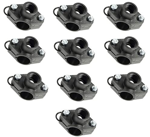 Magazzini GM PRESA A STAFFA, Raccordi per Sistema di irrigazione Tubo Ala gocciolante,disponibili anche Manicotto,Tee,Valvola,Tappo,Gomito,Gancio, Picchetto, per Tubi da 16mm (10,Presa Staffa)