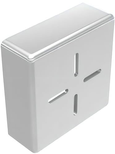 doitBau - 20x Endkappe 40x40 für Solar Montageschiene | Enkappe in Silber für Schienen für Solarmodule | Rohrstopfen 40x40 | Solar Montageschiene Abdeckkappe | Aluprofil 40x40 Zubehör