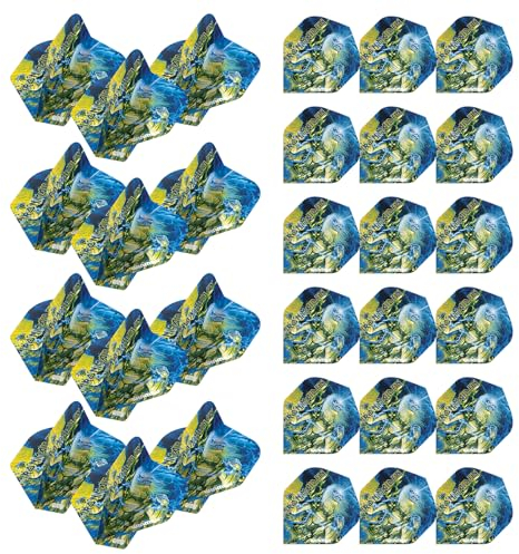 WINMAU Rock Legends Dart-Flights, 10 Sets pro Packung (insgesamt 30 Dart-Flights), erhältlich in verschiedenen Designs (Iron Maiden, Live After Death)