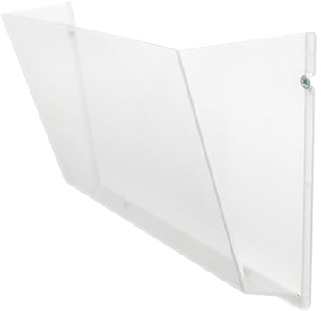 Deflecto A4 Landscape Unbreakable Wall Pocket, Pack of 12, Leaflet Holder | Durable, shatterproof wall pocket for leaflets and literature. Stackable, wall mounted design.