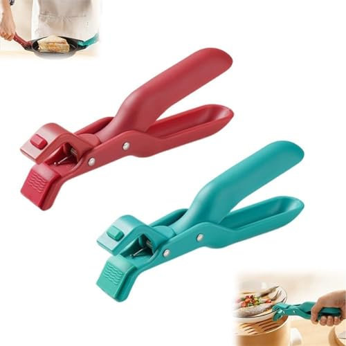 Multi-Purpose Anti-Scald Bowl Holder Clip for Kitchen,2024 New Silicone Non-Slip Heat Insulation Anti-Scald Clip,Hot Plate Gripper Tongs,Hand Guard Labor-Saving Bowl Clamp,Hot Bowl Gripper (Mixed)