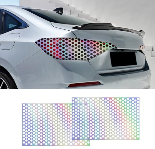 deemars 2PCS Auto Rücklicht Lampe Aufkleber Honeycomb Typ Abziehbild, 18.9×11.8 Auto Rücklicht Scheinwerfer Rücklicht Abdeckung Trim, Universal Auto Dekor Accessorise (Farben)