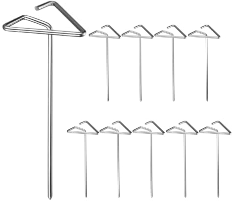 Brochetas de pollo para freidora,Brochetas de freidora para brocheta,10 brochetas de barbacoa para asar verticalmente - Brochetas de Kabob de acero inoxidable para asar, brochetas de barbacoa de Metal