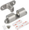 Door Stop, Self Adhesive Door Stops Indoor, Floor Mounted Door Stoppers, Heavy Duty Metal Doorstop Wall Mounted, Silver Zinc Alloy Door Catch Holder, Cabinet Latch