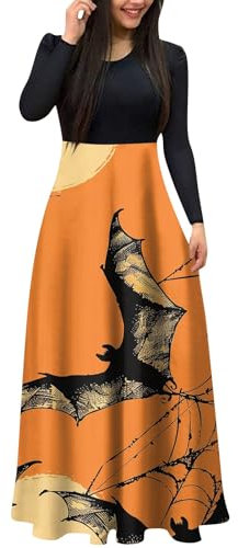 Halloween Kostüm Damen, Kleider Damen Halloween Kostüm Gothic Kleid Pink Kostüm Damen Halloween Partykleid Damen Halloween Kostüm Sexy Winterkleid Damen Knielang Halloween (A16,XL)