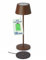 Maul Akku Tischleuchte MAULnina | Tischlampe kabellos mit langlebigem Akku | Tischlampe aufladbar bis zu 10h Beleuchtung | Lampe dimmbar für Schreibtisch, Nachttisch & Outdoor | Braun