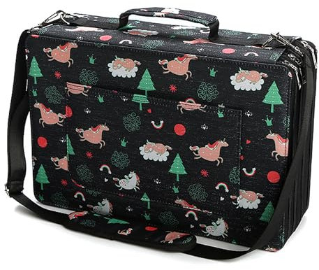 Aoartix Schwarze Marker-Hülle, 264 Fächer für (104 Marker-Tasche + 160 Gelstifte-Organizer), Alkoholmarker, Stifthalter für Kunst-Skizzenmarker, Permanentmalstifte, Künstlerbedarf