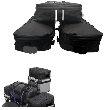 WENYOG Motorrad topcase Motorradkoffer Gepäcktasche Aluminiumtaschen Seitenkoffer Gepäck für Lange fahrten(3 Bags - A Set)