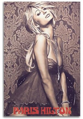 ASDASDHBW Poster, Motiv: Paris, Hilton, dekoratives Gemälde, Leinwand, Wandposter und Kunstdruck, modernes Familienschlafzimmer, Dekoration, Poster, 20 x 30 cm