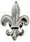 Clj Charles Le Jeune Pin's Fleur De Lys - Argenté Brillant - Royauté Française - Royal - qualité de finition - Epingle - Broche - Badge - ROYAL-FLEUR-LYS