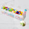 Zouboto Bath Toy Storage Net,Bath Toy Holder Bag,Large Bath Toys Storage Organizer 60cm,Bathroom Toy Storage with 3 Horizontal Large Openings Pockets and 4 Strong Self Adhesive Hooks (White)
