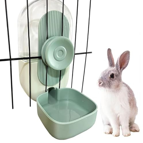 Distributeur Eau Lapin,800ML Abreuvoir Cochon d'Inde,Suspendue Abreuvoir Automatique,Abreuvoir Lapin,pour Rabbit Chinchilla Cochon d'Inde Hérisson Furets