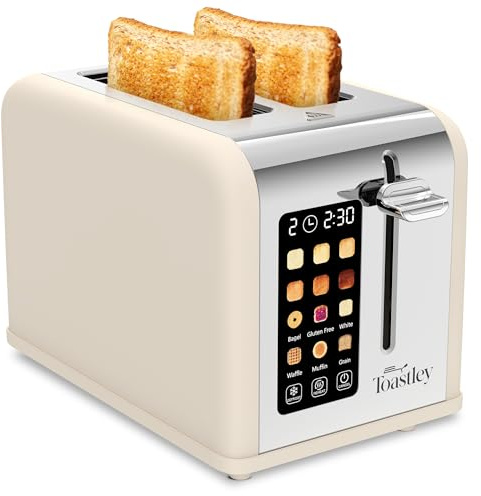 Toastley 2 Slice Smart Toaster with Touchscreen Control