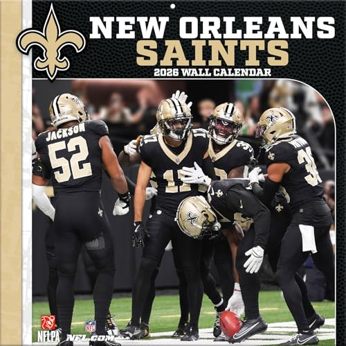 NFL Kalender Wandkalender 2026 30x60cm New Orleans Saints