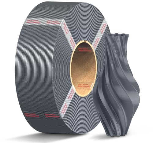 ANYCUIC PETG Filament 1.75mm Refill, 1KG Textur Grau | Langlebig und Schlagfest 3D Drucker Filament, Wasser- und wetterbeständig