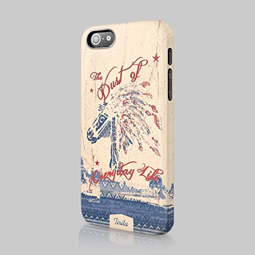 Tirita Phone Case Compatible with iPhone 6 & 6s Hard Cover Western Horses Cactus