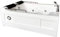 VASCA BAGNO IDROMASSAGGIO PER 2 PERSONE 175 x 132 cm - Mimi SPA CROMOTERAPIA