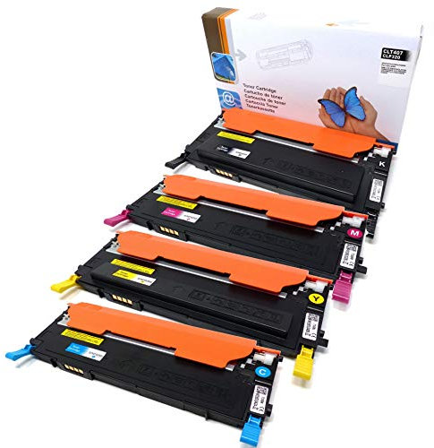4X Toner kompatibel für Tonerkartusche CLT-4072S K4072S C4072S M4072S Y4072S kompatibel für Samsung CLP-320 CLP-325 CLX-3180 CLX-3185 Drucker (1 Schwarz/1 Cyan/1 Magenta/1 Gelb)