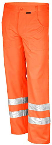 Qualitex Warnschutz Hose Bundhose WS orange Herren Workwear Arbeitshose warnorange 58