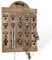 Loberon Schlüsselboard Kardifa, mit Schilderhaltern und Schlüsselhaken, Landhaus-Klassiker, dezentes Antik-Finish, Organizer, Ordnungshelfer, Mangoholz, Eisen, antikbraun