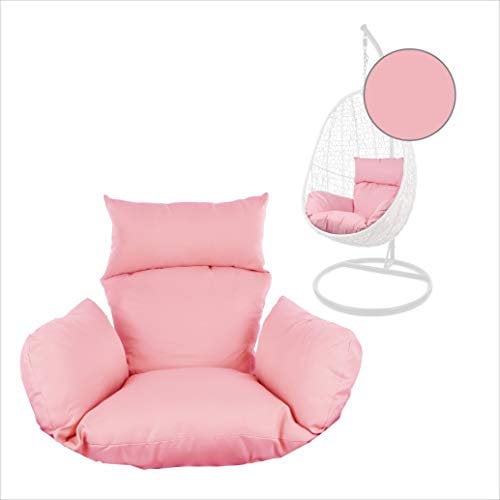 Kideo® Sitzkissen für Hängesessel, Swing Chair Kissen, Ersatzkissen, Wechselkissen, waschbar, 2-teilig, rosa, einfarbig (Nest, 3002 Lemonade)