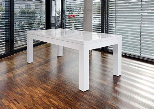SalesFever Esstisch 180 / 260x90 cm Weiß