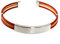 Minoplata Pulsera Bandera de España 65mm en Caucho y Plata de Ley